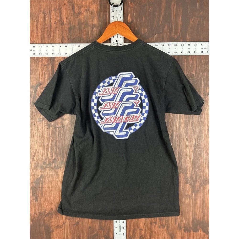 Santa Cruz T Shirt Logo Race Track Graphic Short Sleeve Men Medium Skateboarding
